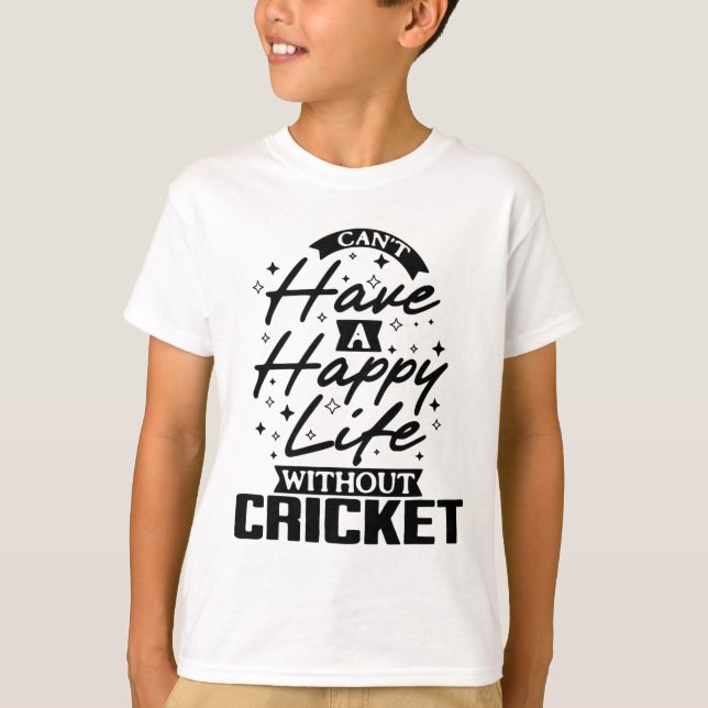 Camiseta Este Design Único É Uma Escolha Ideal Para Críquet (Frente)