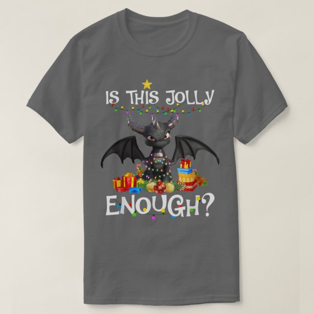 Camiseta Este Dragão É Suficiente Para Lugar De Natal? (Frente do Design)