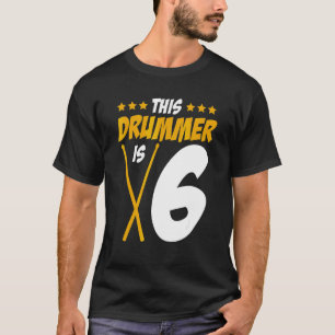 Camiseta Este Drummer É Música Do Conjunto De Tambores De 6
