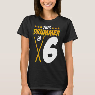 Camiseta Este Drummer É Música Do Conjunto De Tambores De 6