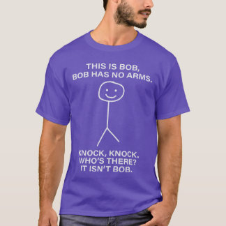 Camiseta Este é Bob Bob Não Tem Braços Nome Bob Personaliza