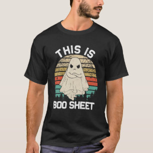 Camiseta Este É Boo Sheet Fantasma Bravo Halloween Retro