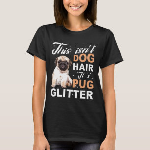 Camiseta Este É Cabelo De Cachorro Seu Cachorro Glitter Eng