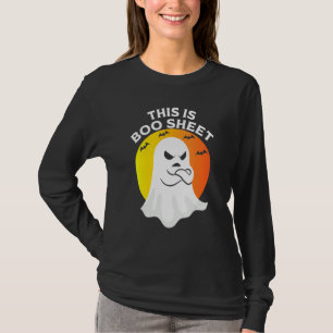 Camiseta Este É Fantasma de Folha Boo Retro Festa de Hallow