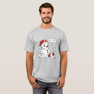 Camiseta Este é Fine Melting Snowman