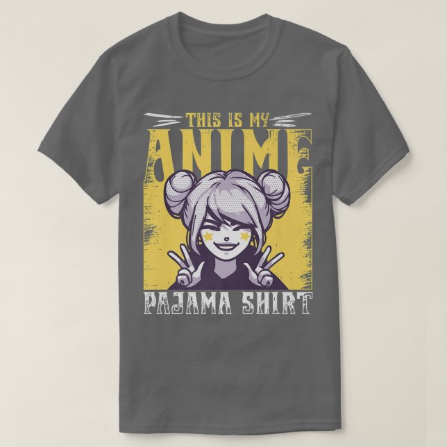 Camiseta Este É Meu Anime Pajama (Frente do Design)