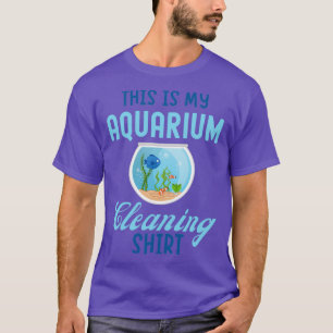 Camiseta Este É Meu Aquário Limpando Engraçados Presentes D