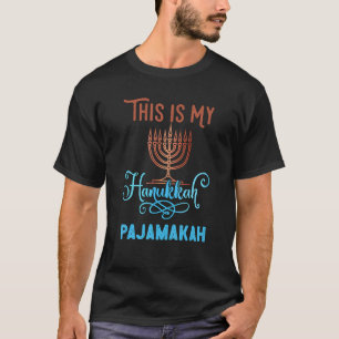 Camiseta Este É Meu Chanucá Pajamakah Menorah Nove Velas