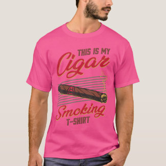 Camiseta Este É Meu Charuto Fumando Fumante Engraçado