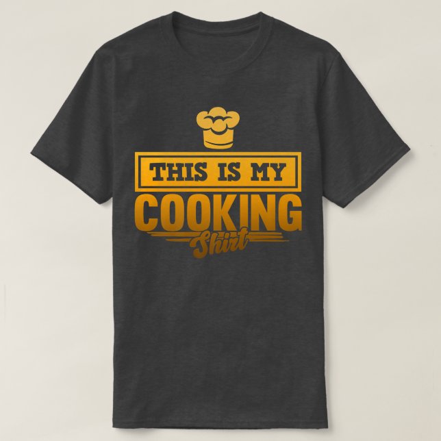 Camiseta Este É Meu Cozinhar Cook Chef Kitchen Comida Maker (Frente do Design)