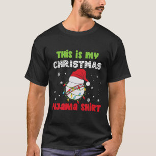 Camiseta Este É Meu Críquete De Natal Do Pajama Engraçad