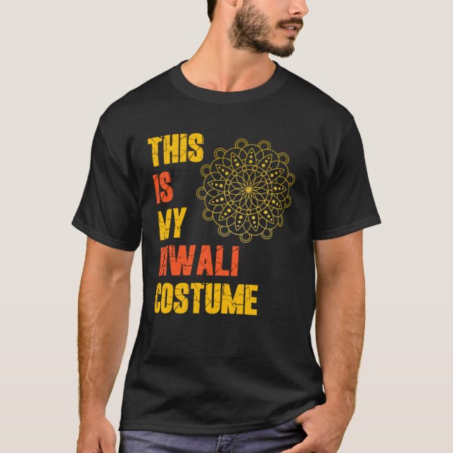 Camiseta Este é meu Diwali Custom Diwali com Deepawa (Frente)