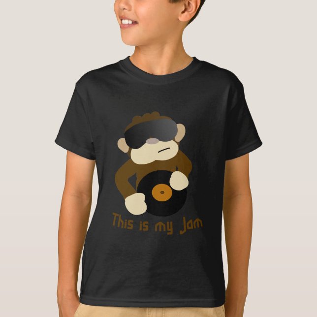 Camiseta Este é meu doce, macaco (Frente)