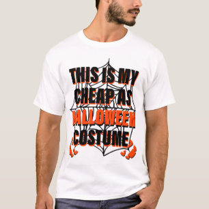 Camiseta Este É Meu Fantasia De Halloween Barato - Hallowee