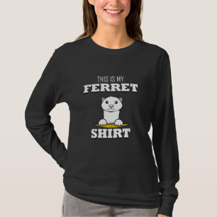 Camiseta Este É Meu Ferret Cute Rodent Dizendo Ferret Long