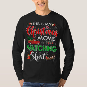 Camiseta Este é meu filme de Natal assistindo com o caminhã
