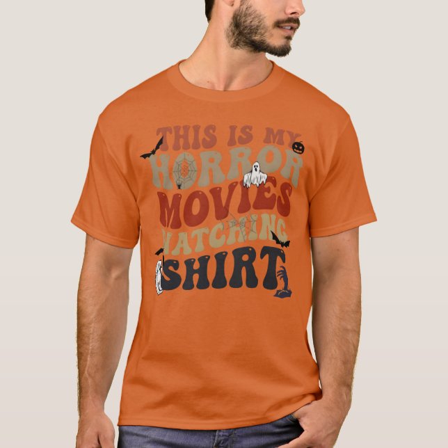 Camiseta Este É Meu Filmes De Terror engraçado (Frente)