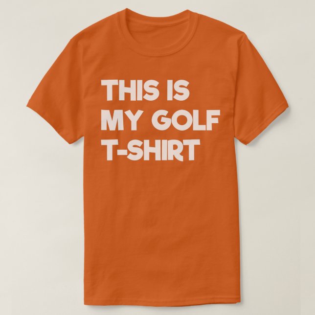 Camiseta Este É Meu Golfe Engraçado Golfe (Frente do Design)