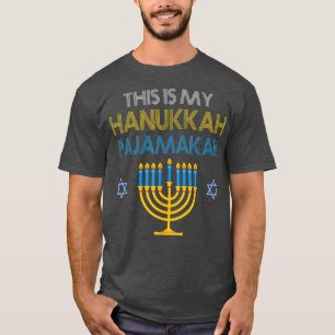 Camiseta Este É Meu Hanukkah Pajamakah Chanukah Pajama