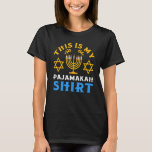Camiseta Este É Meu Hanukkah Pajamakah Chanukah Pajama Jewi