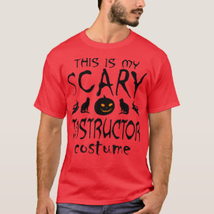 Camiseta Este é meu instrutor assustador Costume Engraçado 