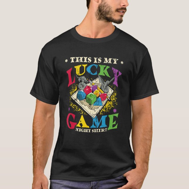 Camiseta Este É Meu Jogo de Tabuleiro da Sorte (Frente)