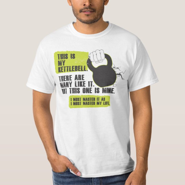 Camiseta Este é meu kettlebell (Frente)