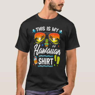 Camiseta Este É Meu Luau Havaiano Aloha Havaí Praia Abacaxi