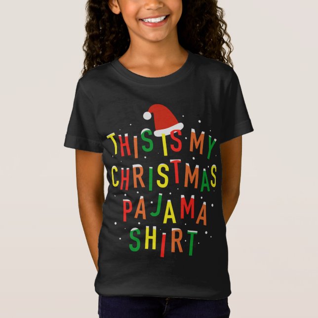 Camiseta Este É Meu Natal Pajama Engraçado Holida De Natal (Frente)