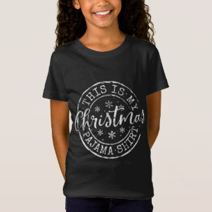 Camiseta Este É Meu Natal Pajama Engraçado Xmas