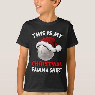 Camiseta Este É Meu Natal Pajama Engraçado Xmas De Voleibol