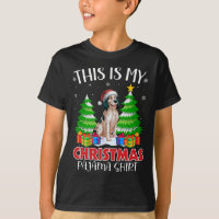 Este É Meu Natal Pajama Inglês Cachorro Xma
