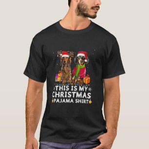 Camiseta Este É Meu Natal Pajama Mostra Papais noeis