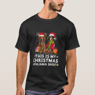 Camiseta Este É Meu Natal Pajama Mostra Papais noeis