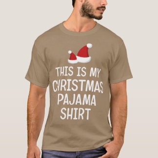Camiseta Este É Meu Natal Pajama Mostra Um Natal Engraçado