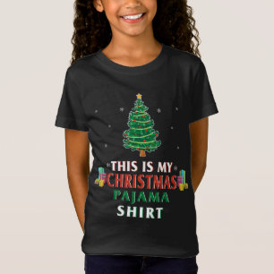 Camiseta Este É Meu Natal Pajama Ugly Xmas Family Frien