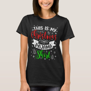Camiseta Este É Meu Natal Pajama Xmas Matando Família C