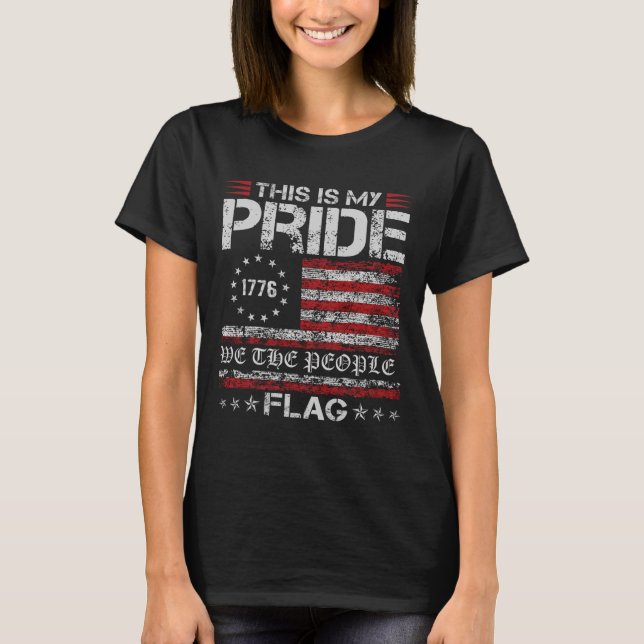 Camiseta Este É Meu Orgulho Bandeira Usa Patriótica America (Frente)