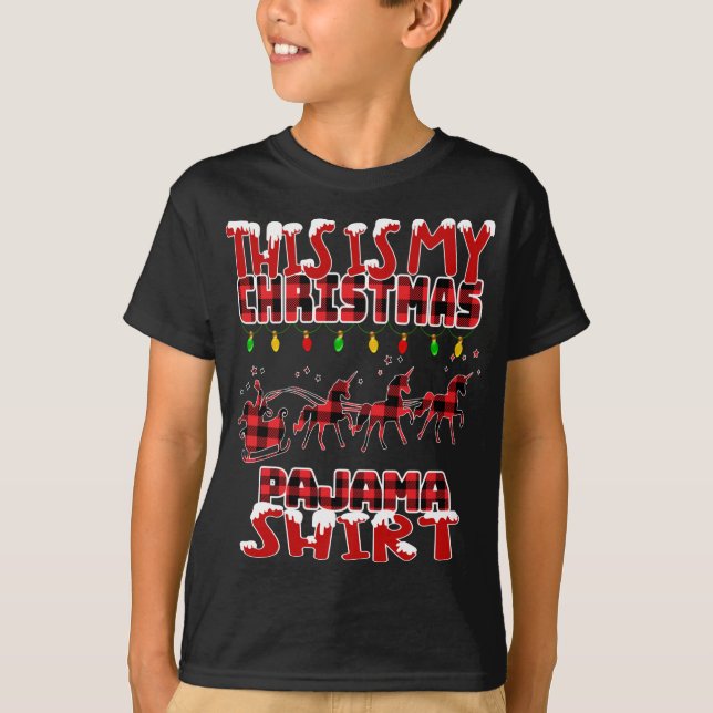 Camiseta Este É Meu Papais noeis Engraçados De Natal Reinde (Frente)