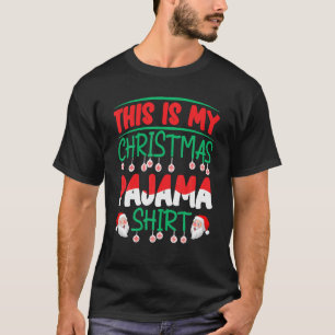 Camiseta Este É Meu Pijama De Natal 2022 Divertido Papai No