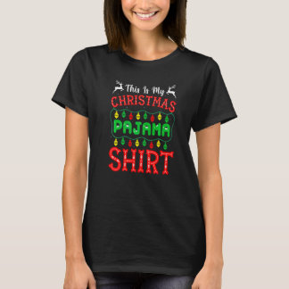 Camiseta Este É Meu Pijama De Natal Família Combinando Grup