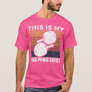 Camiseta Este É Meu Ping Pong Shirt Engraçado Tênis