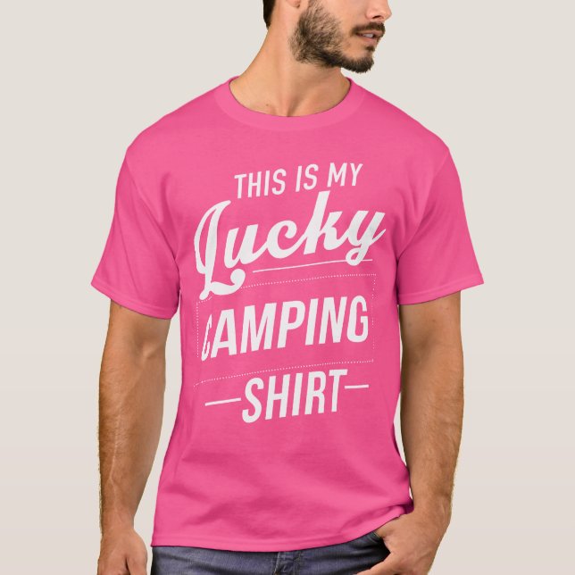 Camiseta Este É Meu Presente Perfeito De Caminho De Acampam (Frente)