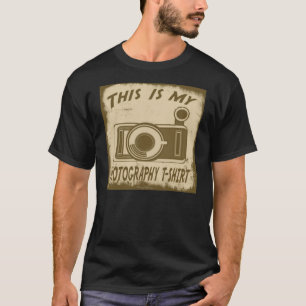 CAMISETA ESTE É MEU T-SHIRT DA FOTOGRAFIA