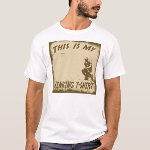 CAMISETA ESTE É MEU T-SHIRT DE PENSAMENTO