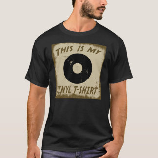 CAMISETA ESTE É MEU T-SHIRT DO VINIL