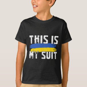 Camiseta Este É Meu Terno Engraçado Bandeira Da Ucrânia Dec