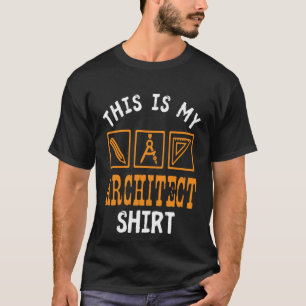 Camiseta Este É Meu Traje De Humor Sarcasmo Arquiteto