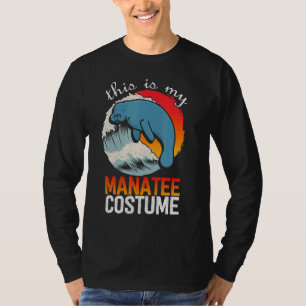 Camiseta Este É Meu Traje De Peixe-boi Peixe-boi Manatins