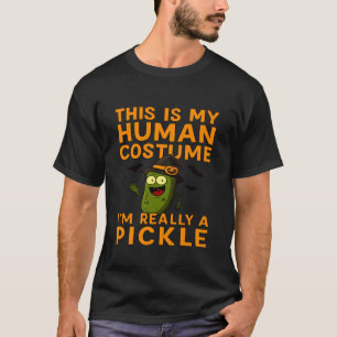 Camiseta Este é Meu Traje Humano Eu Sou Realmente Pepino pa